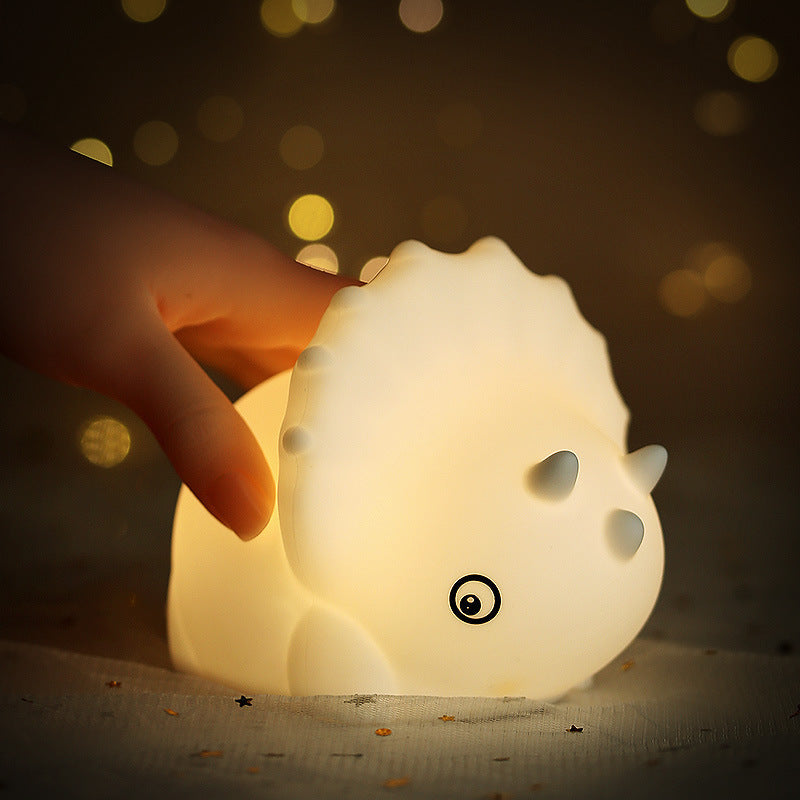 LED Small Night Light Touch Sensor Dinosaur Silicone Lamp